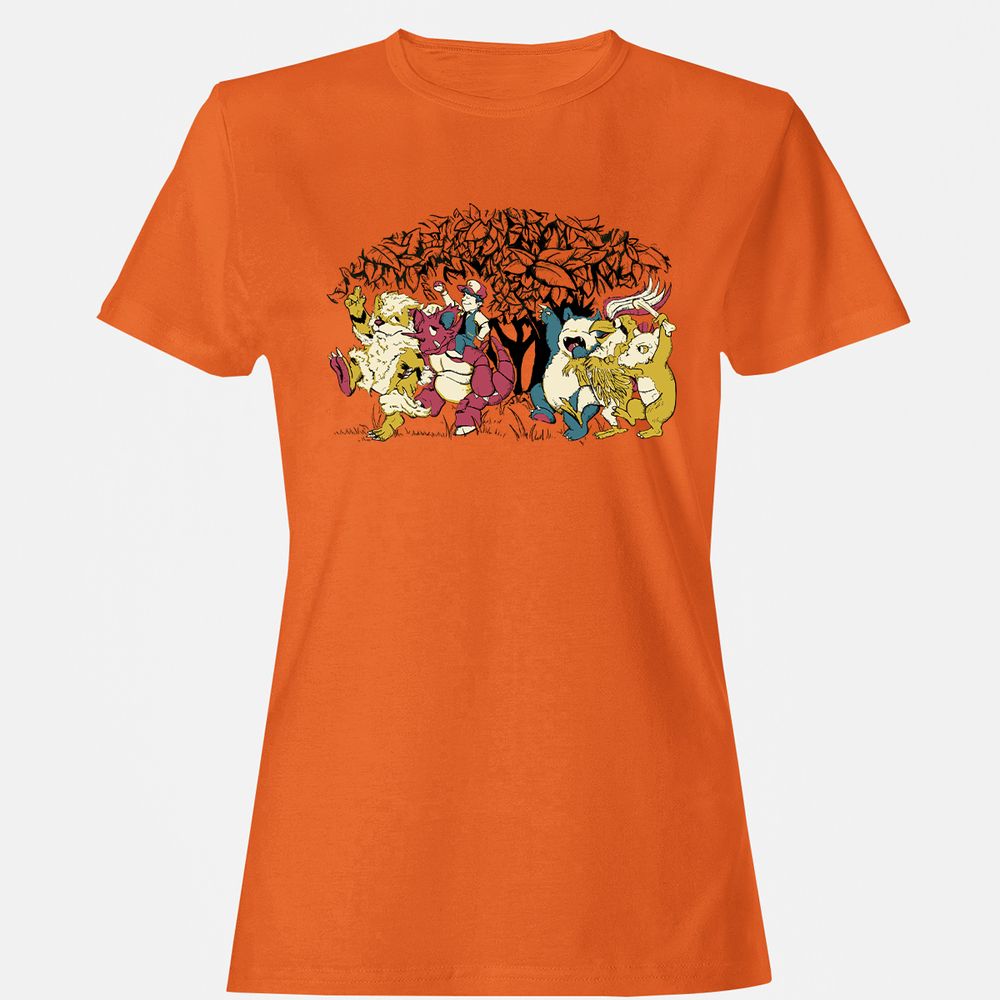 Women's T-Shirt - LTQRQBEW - Orange - 11