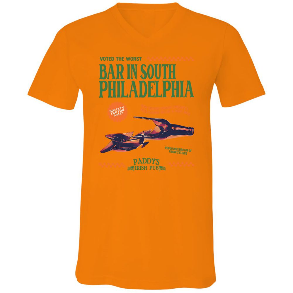 Unisex V-Neck T-Shirt - VDDTA4A1 - Orange - 11