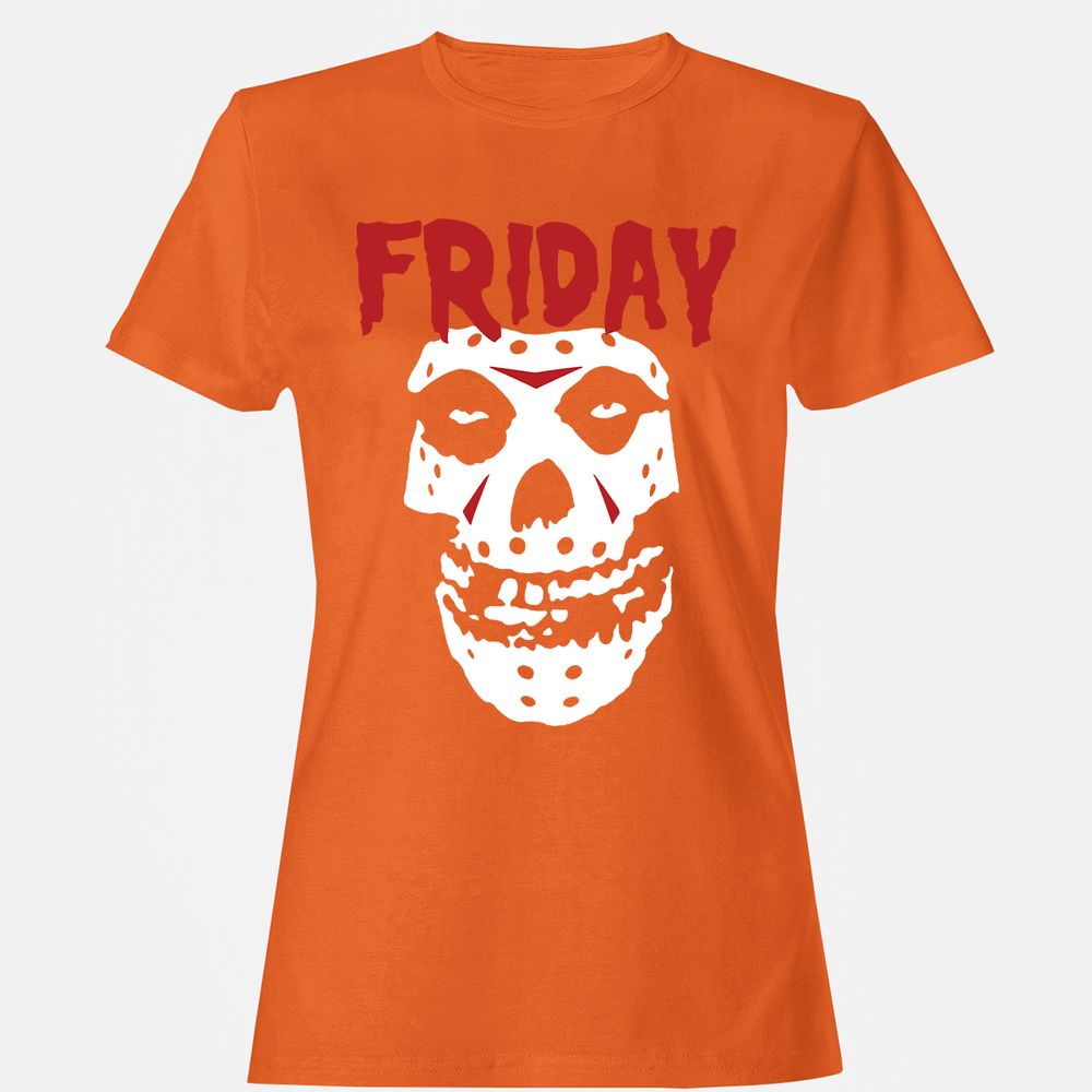 Women's T-Shirt - 7W1M9B6Q - Orange - 11