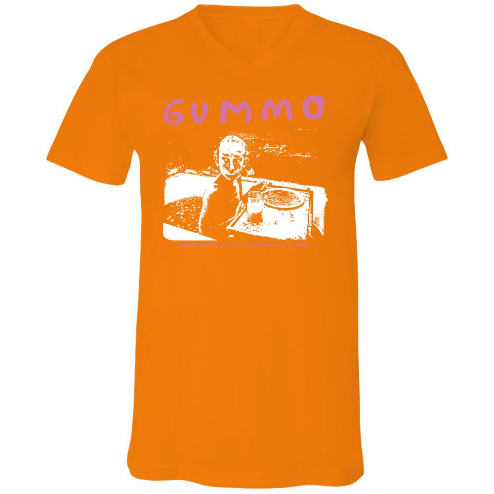 Unisex V-Neck T-Shirt - UHK3VGND - Orange - 11