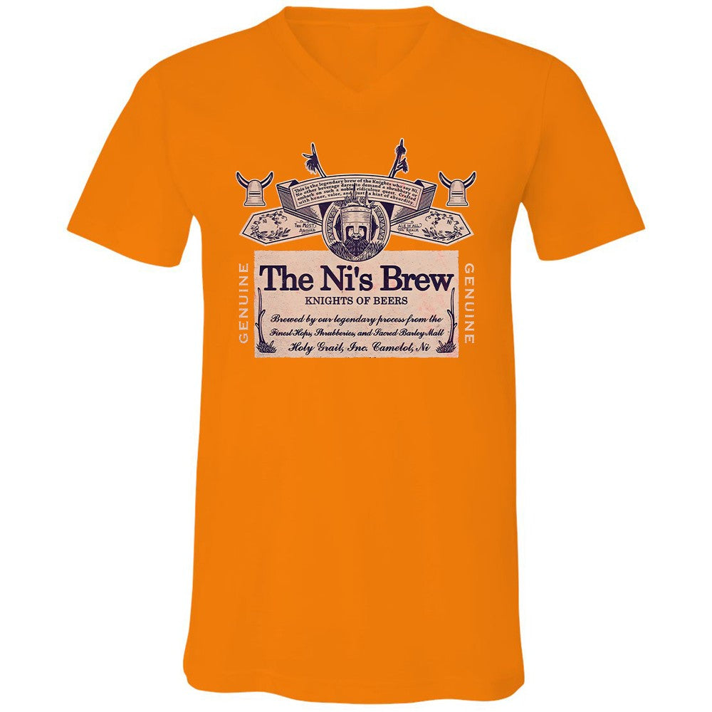 Unisex V-Neck T-Shirt - X33J8AM8 - Orange - 11