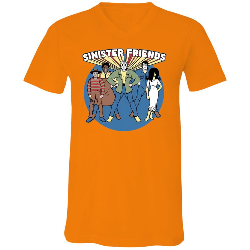 Unisex V-Neck T-Shirt - G5KAX15X - Orange - 11