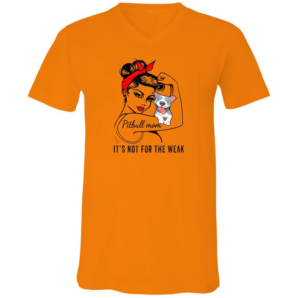 Unisex V-Neck T-Shirt - SQVHQPD9 - Orange - 11
