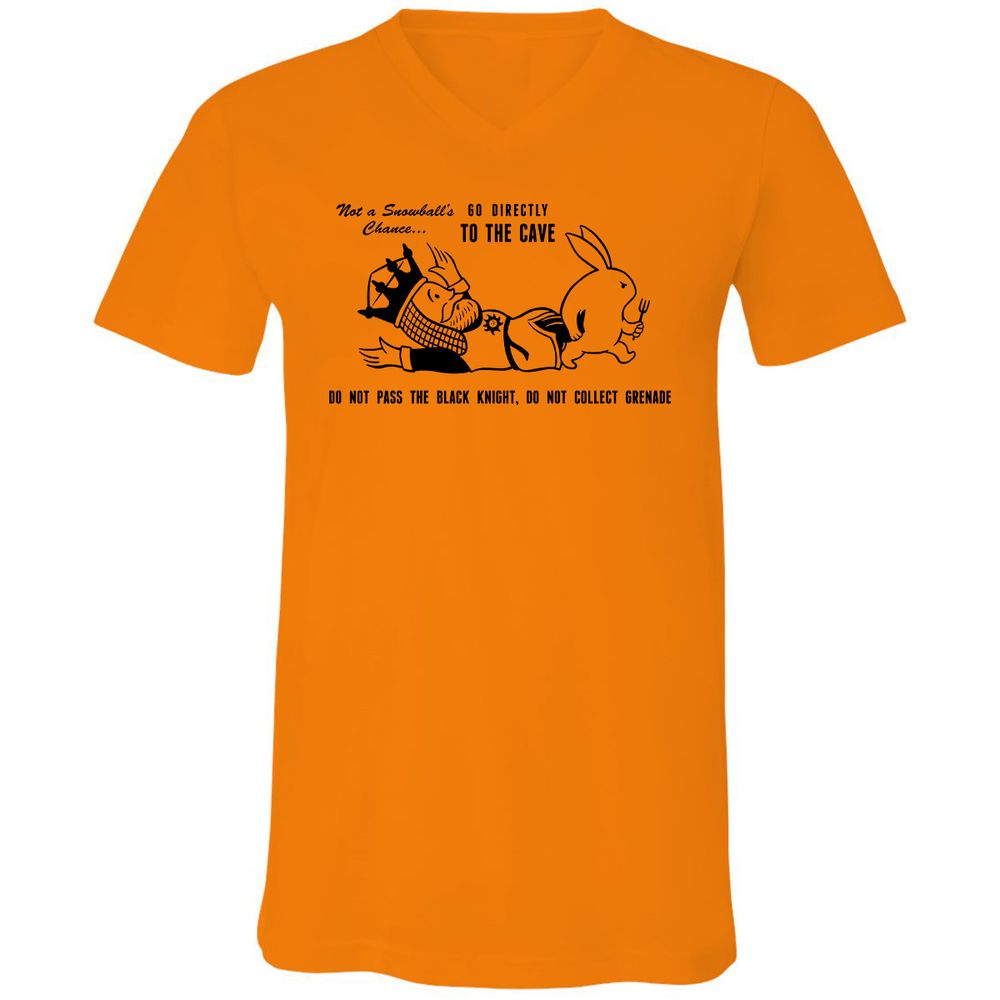 Unisex V-Neck T-Shirt - KTY84TAP - Orange - 11