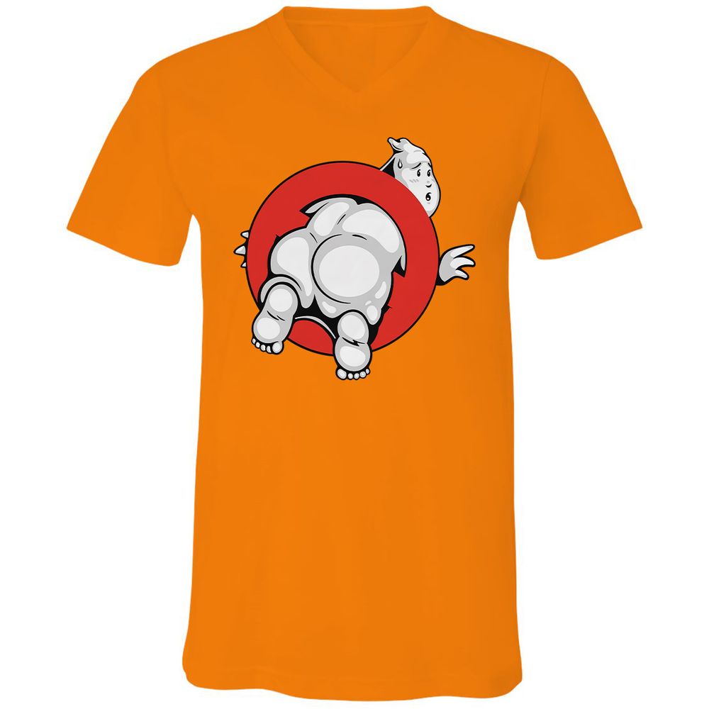 Unisex V-Neck T-Shirt - S8EUNX6Z - Orange - 11