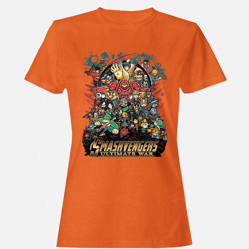 Women's T-Shirt - 61ZAX5TN - Orange - 11