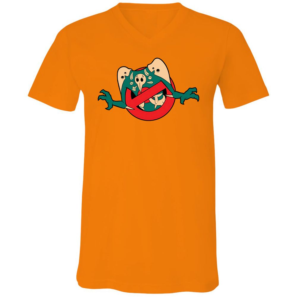 Unisex V-Neck T-Shirt - KWGTEPTV - Orange - 11