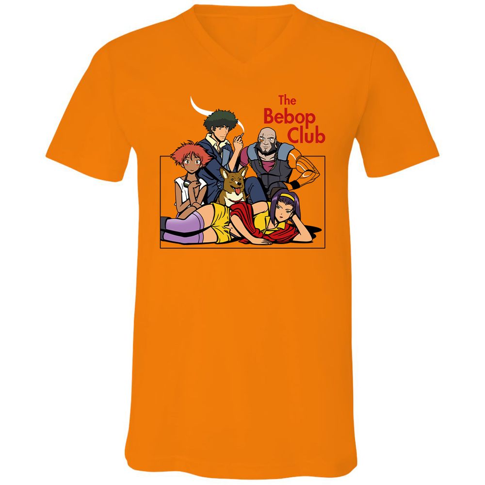 Unisex V-Neck T-Shirt - 4U4R919Z - Orange - 11