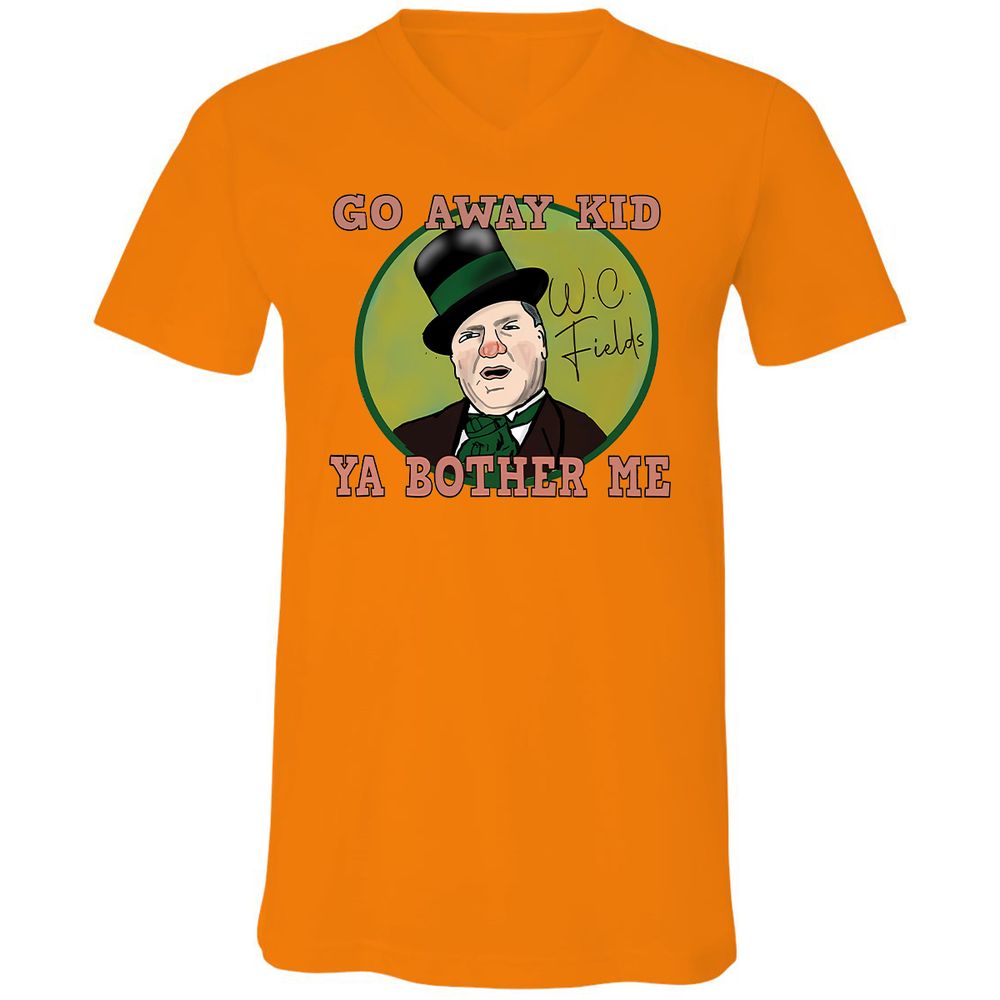 Unisex V-Neck T-Shirt - NL6ESHFM - Orange - 11