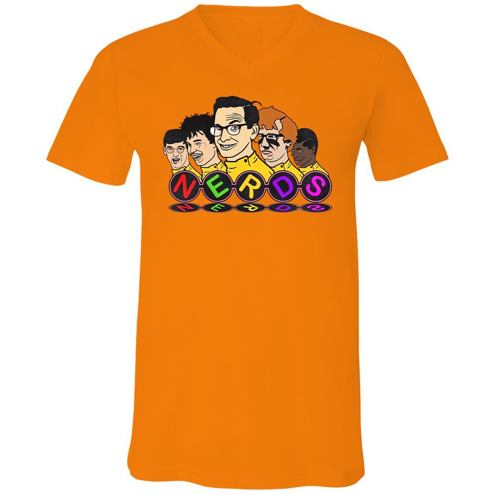 Unisex V-Neck T-Shirt - 72EFL3T2 - Orange - 11