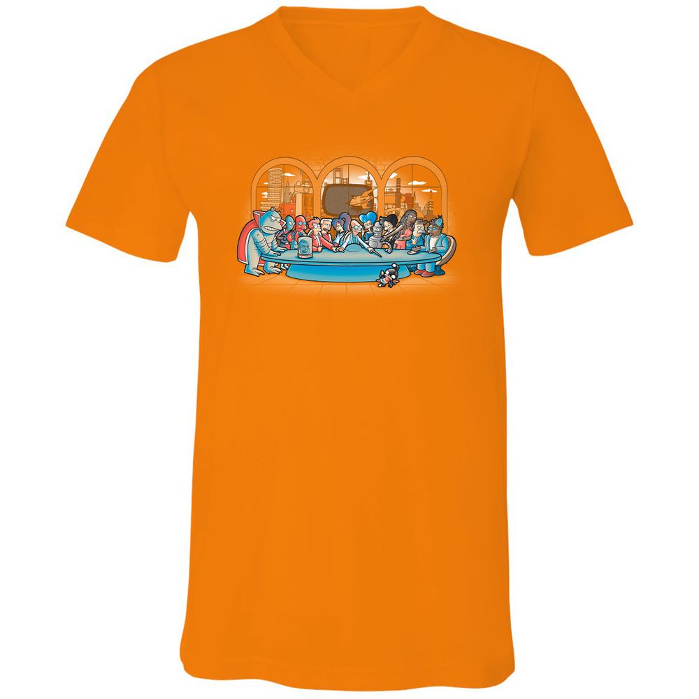 Unisex V-Neck T-Shirt - 3NU52LCA - Orange - 11