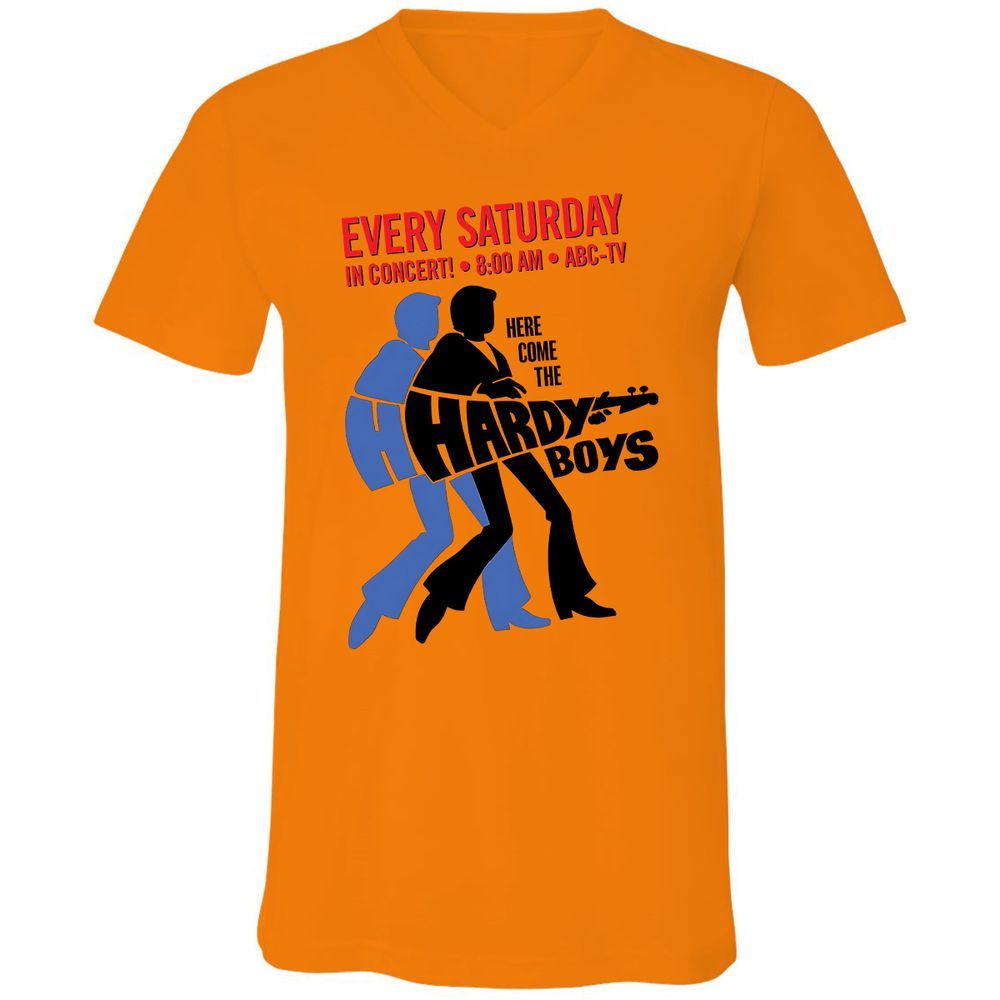 Unisex V-Neck T-Shirt - N1D6HXYE - Orange - 11