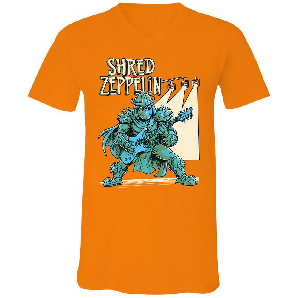 Unisex V-Neck T-Shirt - ZDRYM5PZ - Orange - 11