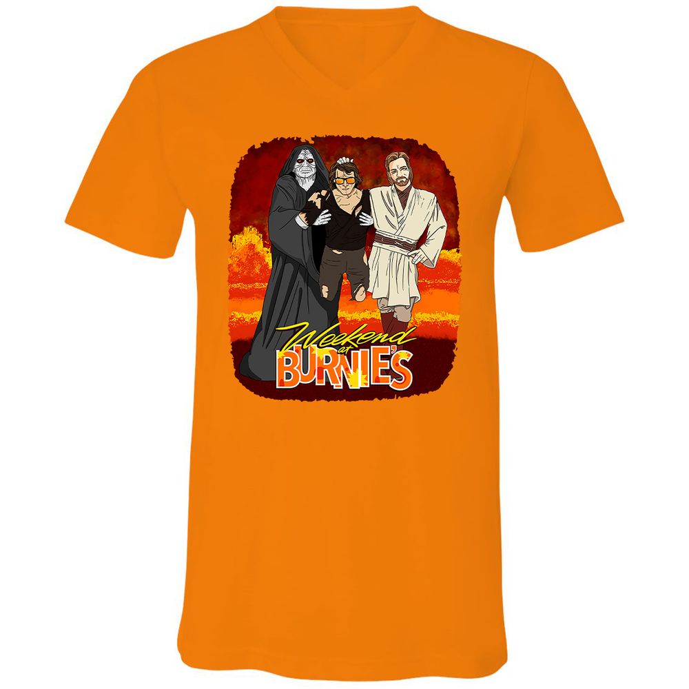 Unisex V-Neck T-Shirt - WW19K4FK - Orange - 11