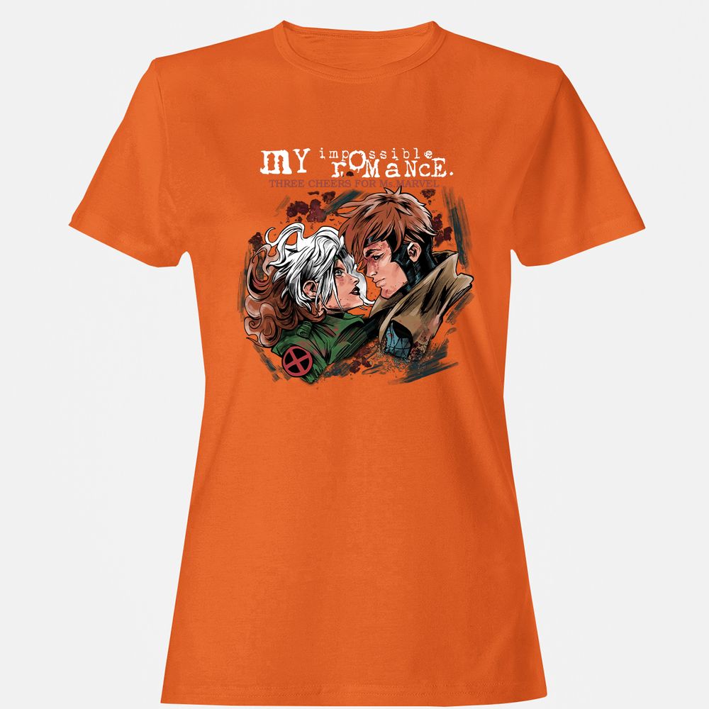 Women's T-Shirt - B9D4XCV9 - Orange - 11
