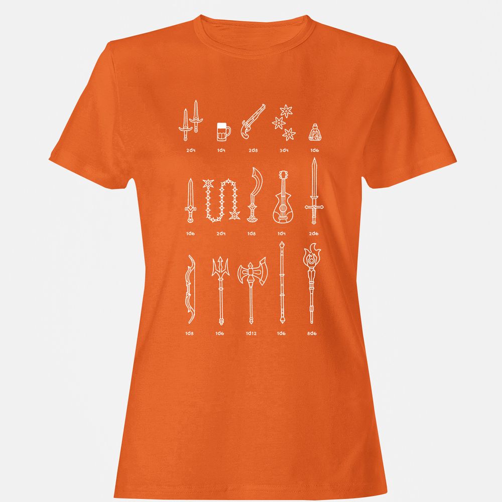 Women's T-Shirt - HZZAWJKM - Orange - 11