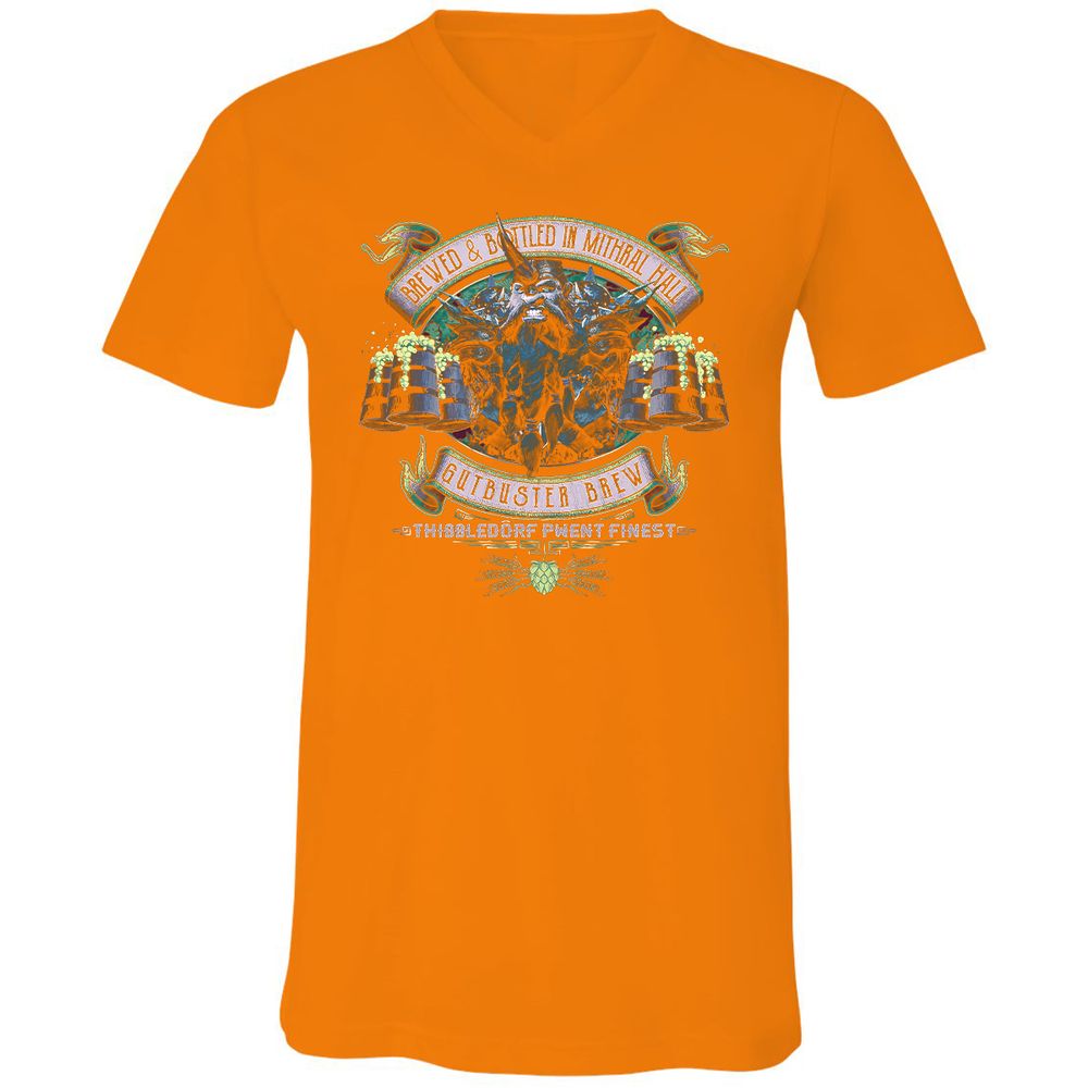 Unisex V-Neck T-Shirt - NL39G1LK - Orange - 11