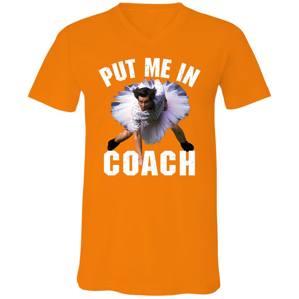 Unisex V-Neck T-Shirt - 45KGHJKR - Orange - 11