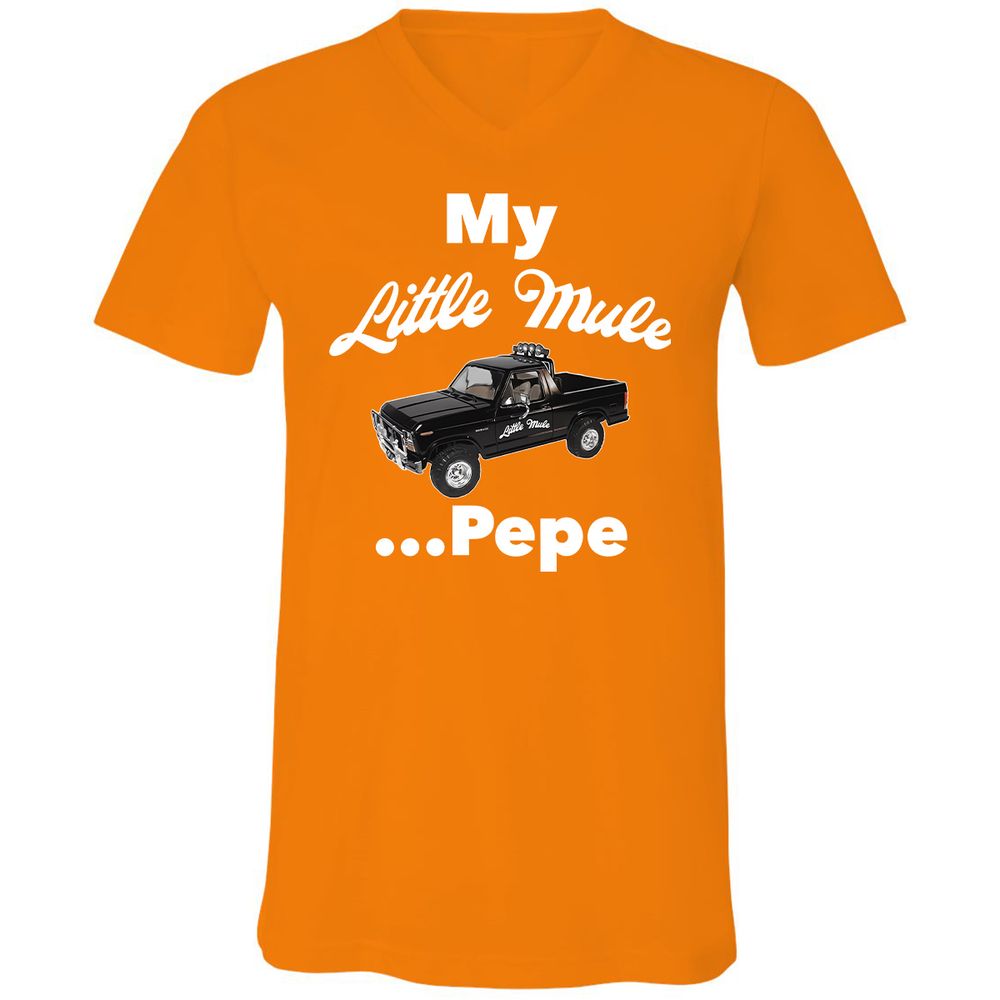 Unisex V-Neck T-Shirt - Q659RRPE - Orange - 11