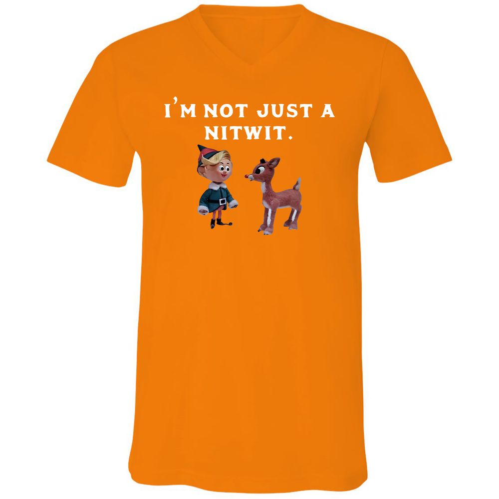 Unisex V-Neck T-Shirt - DPNMDE54 - Orange - 11