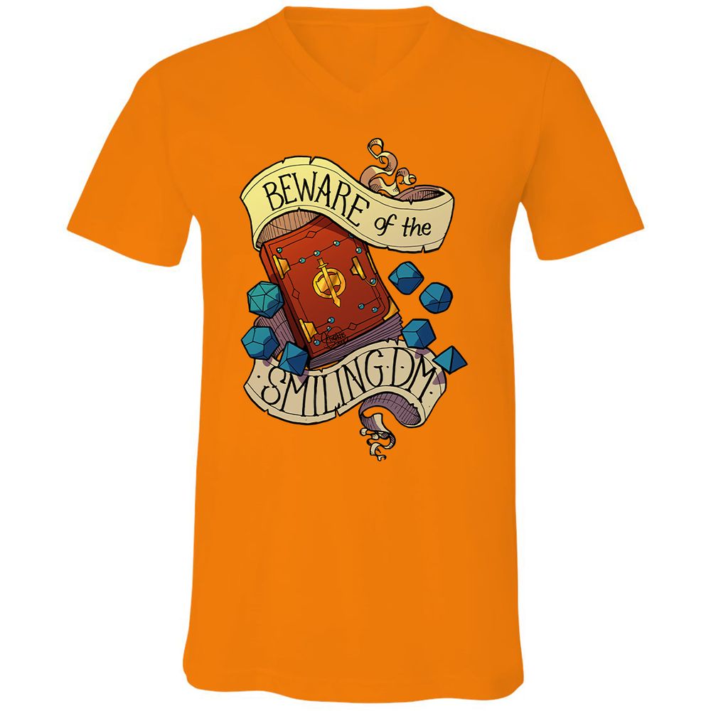 Unisex V-Neck T-Shirt - EFMTYBN7 - Orange - 11