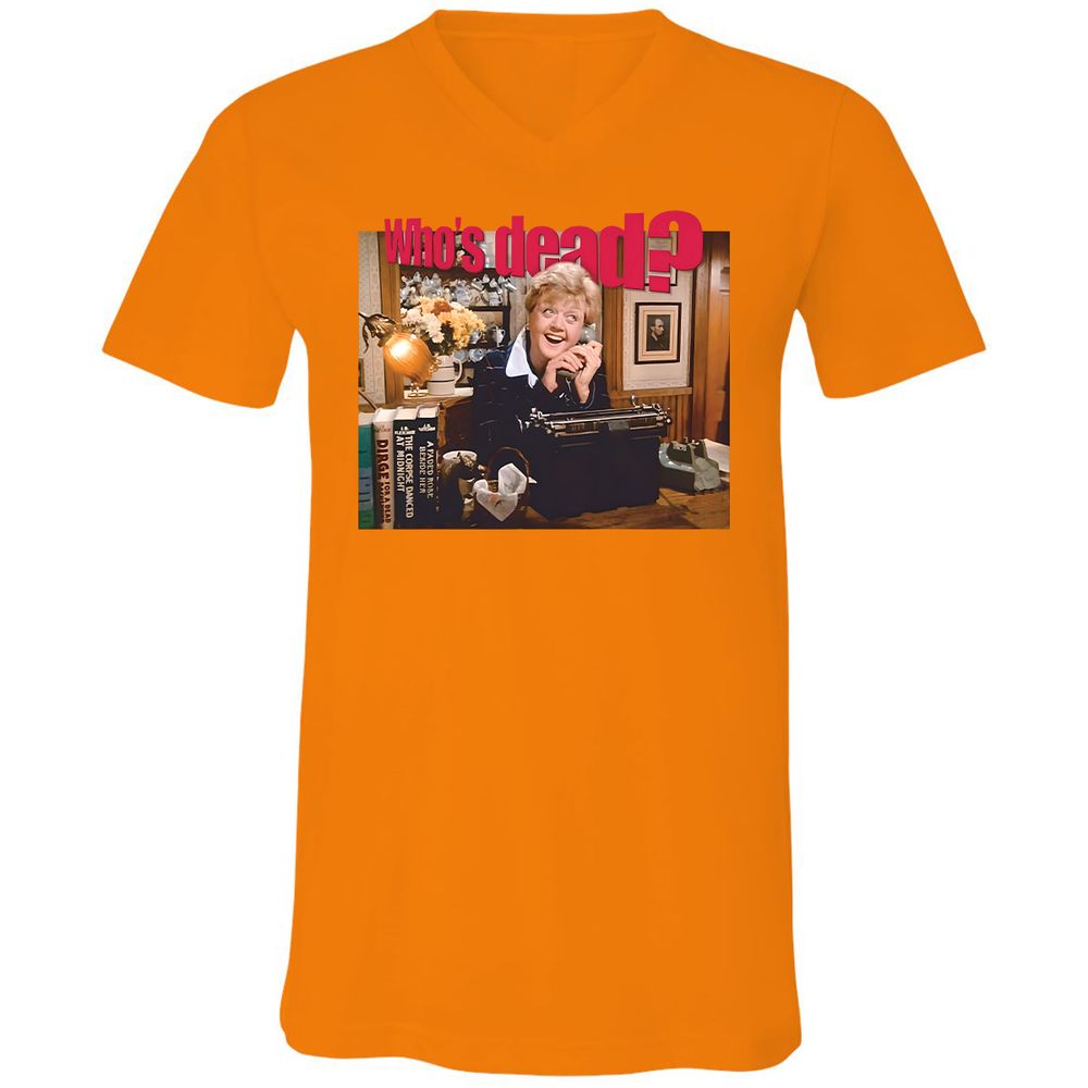Unisex V-Neck T-Shirt - UB5ENW4S - Orange - 11