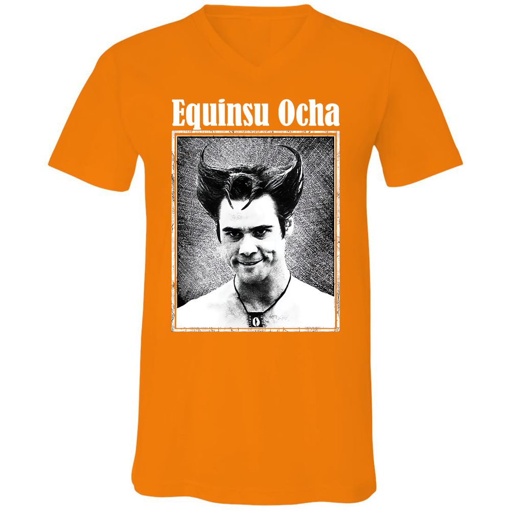 Unisex V-Neck T-Shirt - P45U8457 - Orange - 11