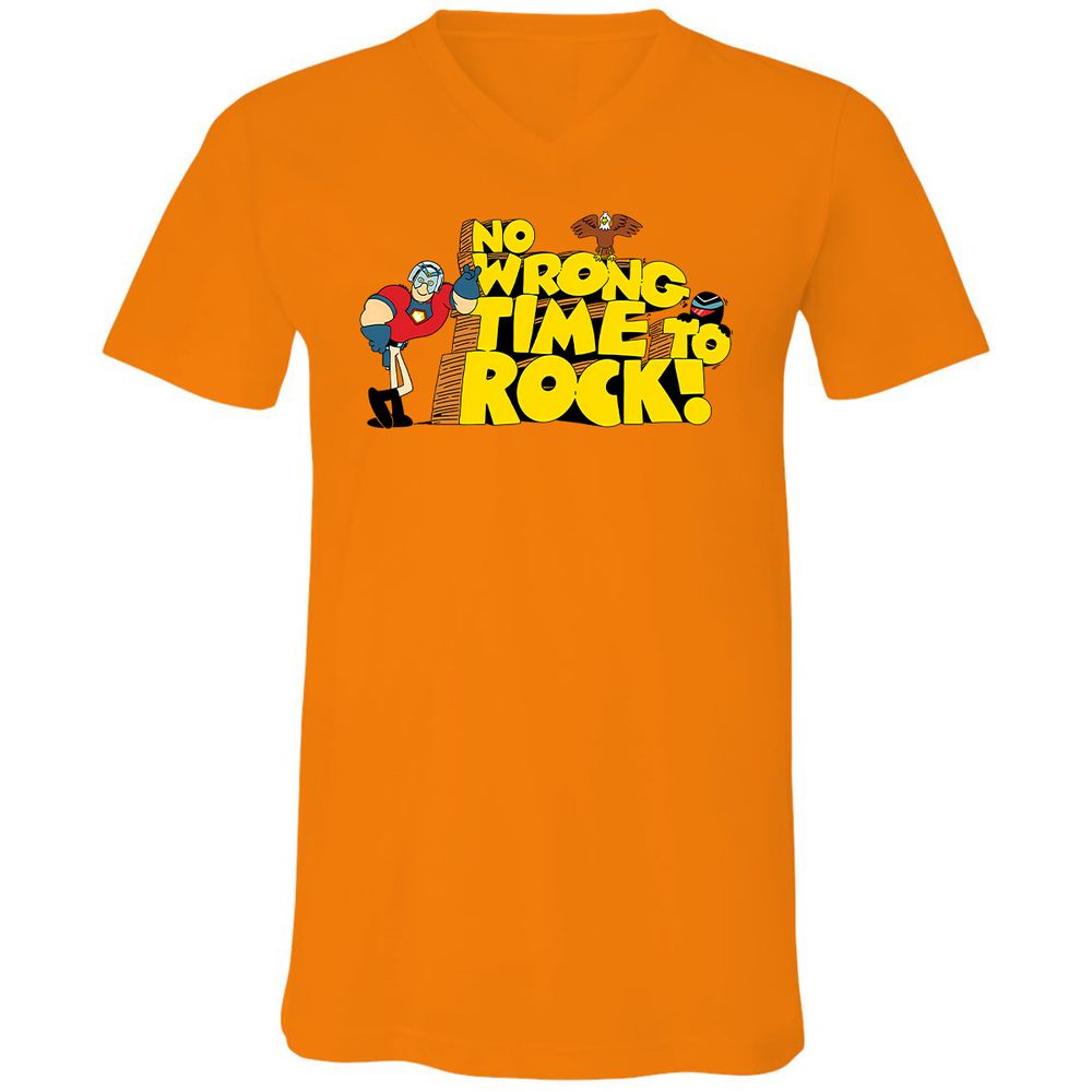 Unisex V-Neck T-Shirt - 6P3RLVDD - Orange - 11