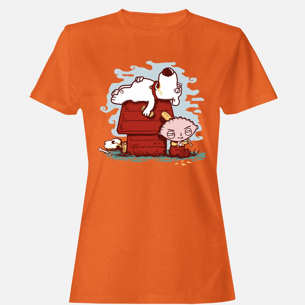 Women's T-Shirt - 8P5A1EDD - Orange - 11