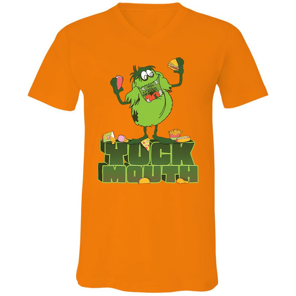 Unisex V-Neck T-Shirt - 7NP8WMYE - Orange - 11