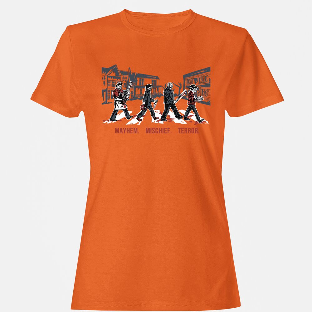 Women's T-Shirt - QEYV2LSL - Orange - 11