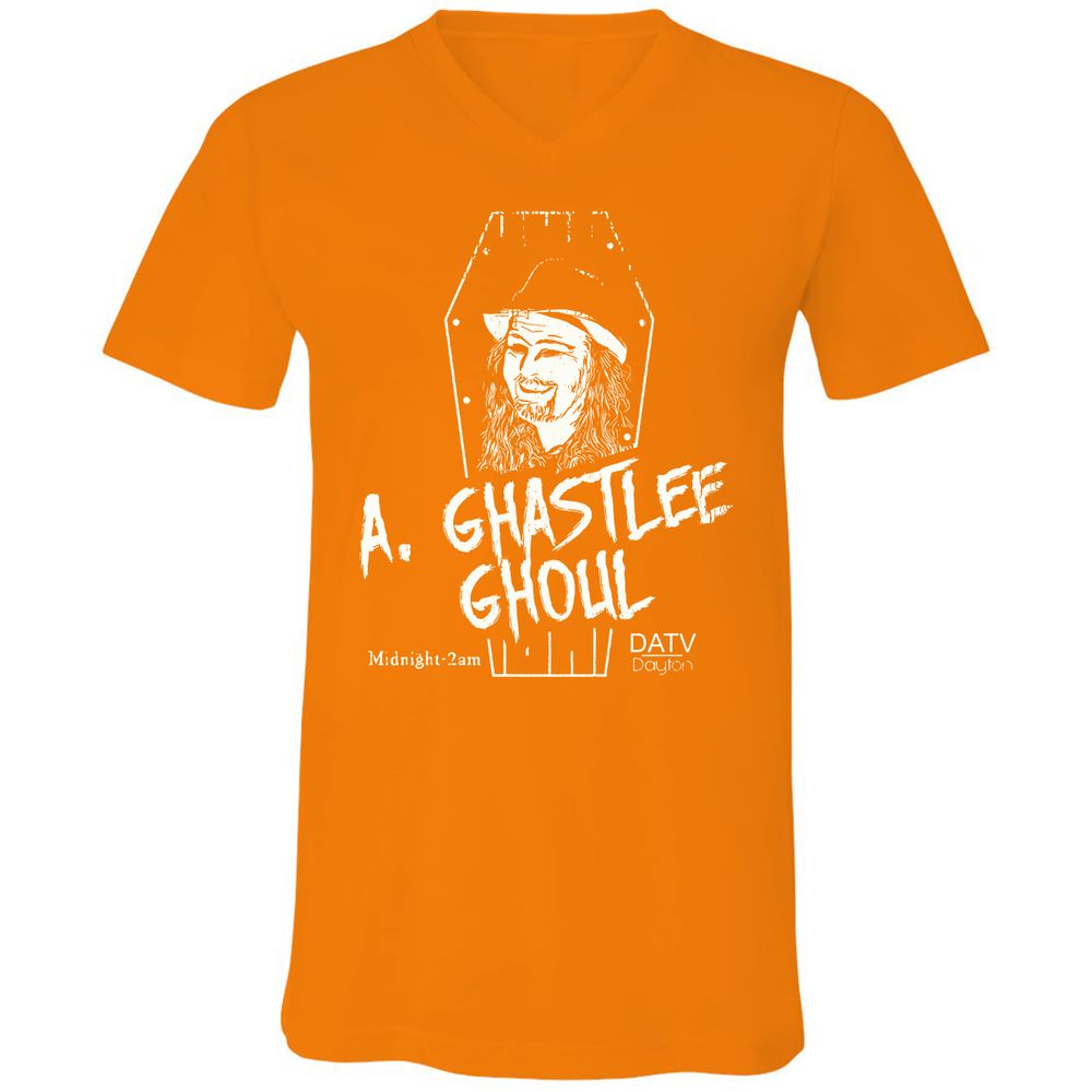 Unisex V-Neck T-Shirt - 3RVJ42AM - Orange - 11