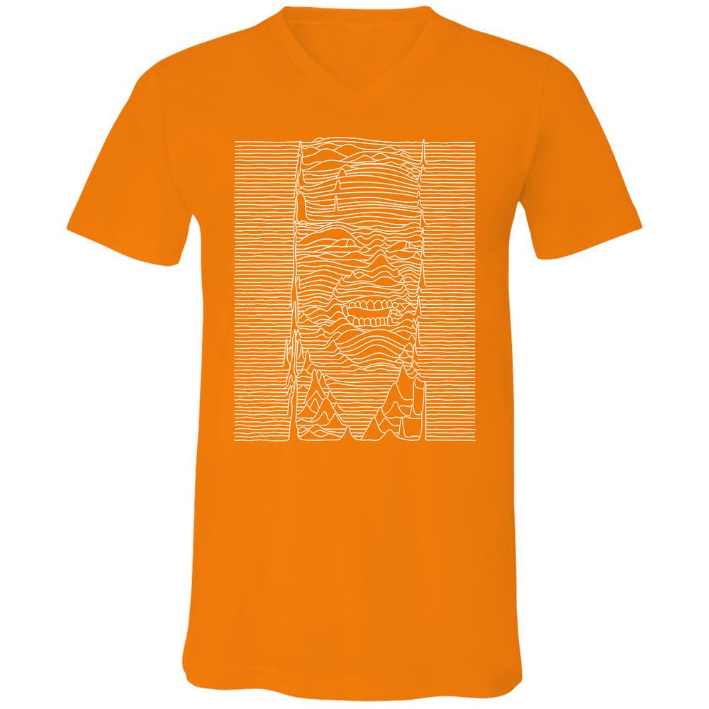 Unisex V-Neck T-Shirt - JEGP71F5 - Orange - 11