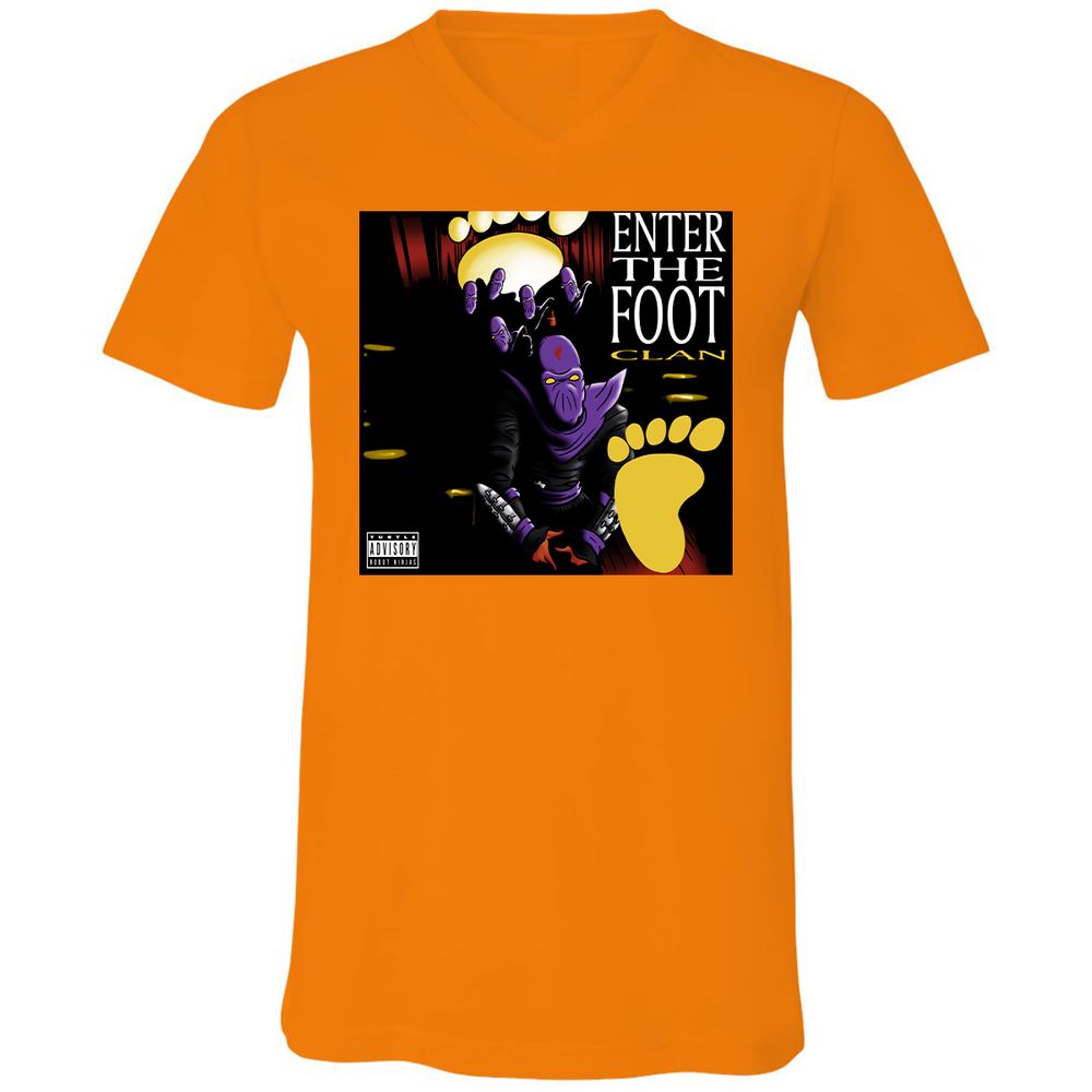 Unisex V-Neck T-Shirt - 2E83CY24 - Orange - 11