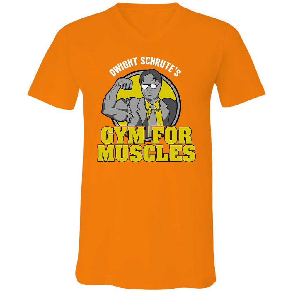 Unisex V-Neck T-Shirt - 9UJE8S9S - Orange - 11