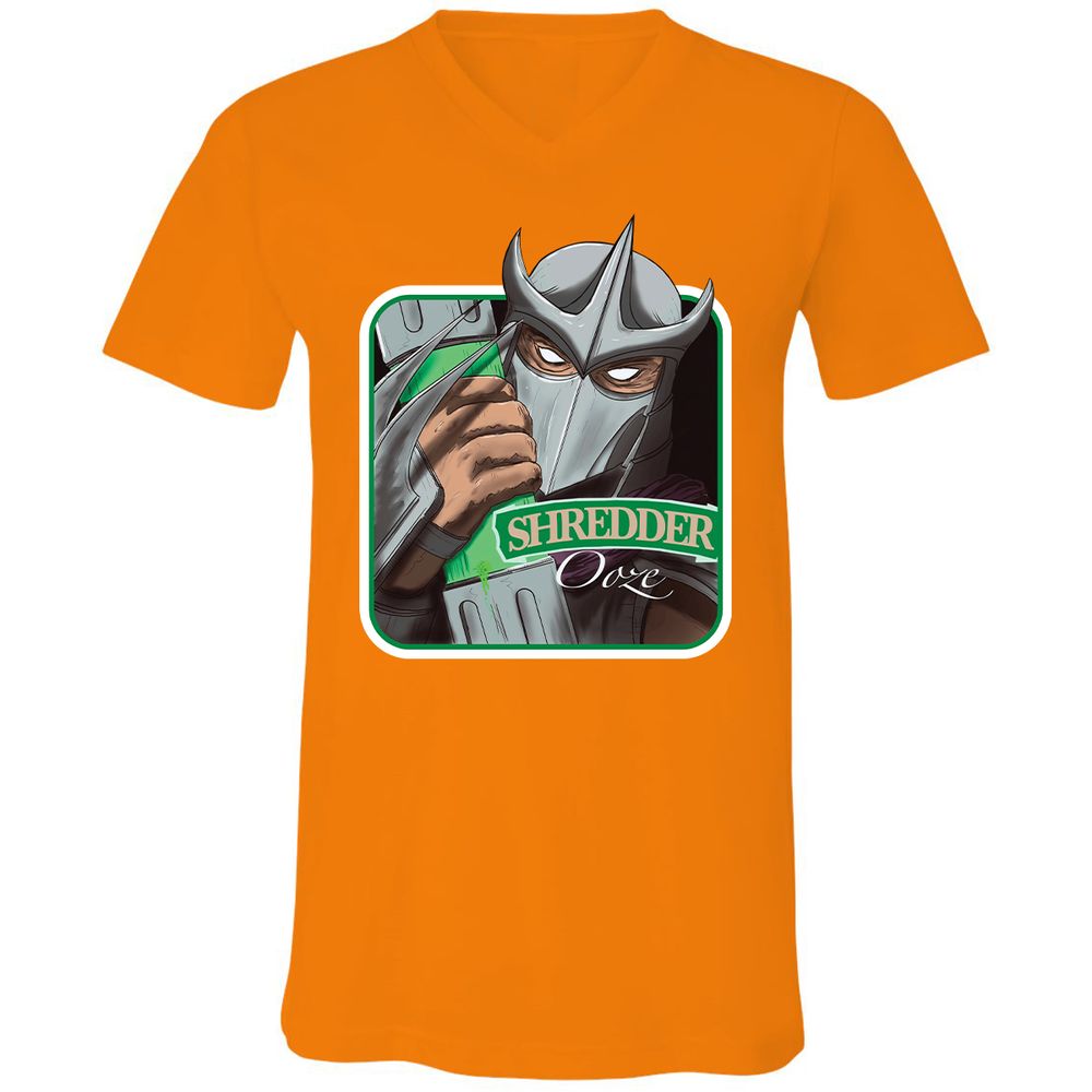 Unisex V-Neck T-Shirt - 45NWF4YQ - Orange - 11