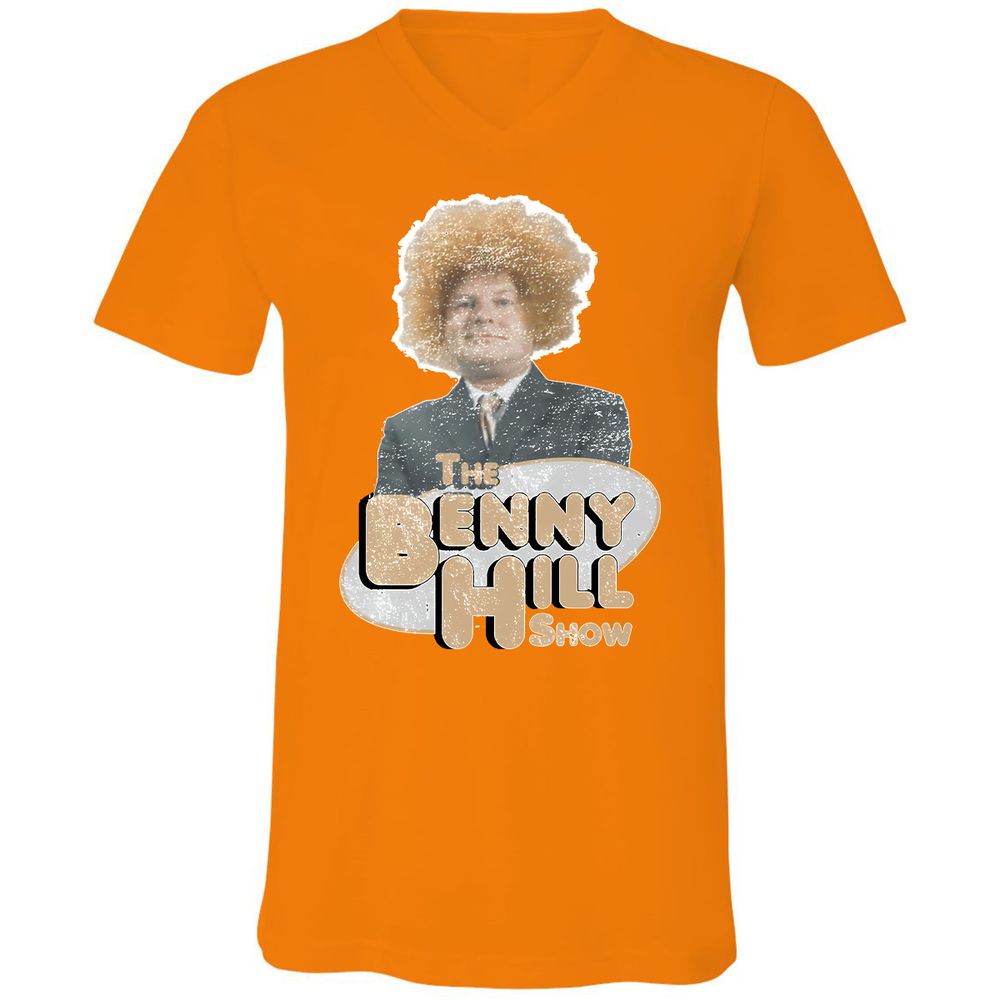 Unisex V-Neck T-Shirt - F6CENG3F - Orange - 11