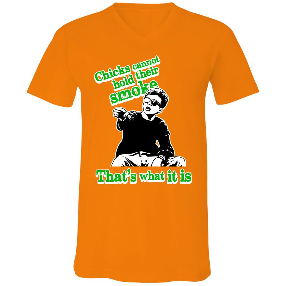Unisex V-Neck T-Shirt - SVLVXA4P - Orange - 11