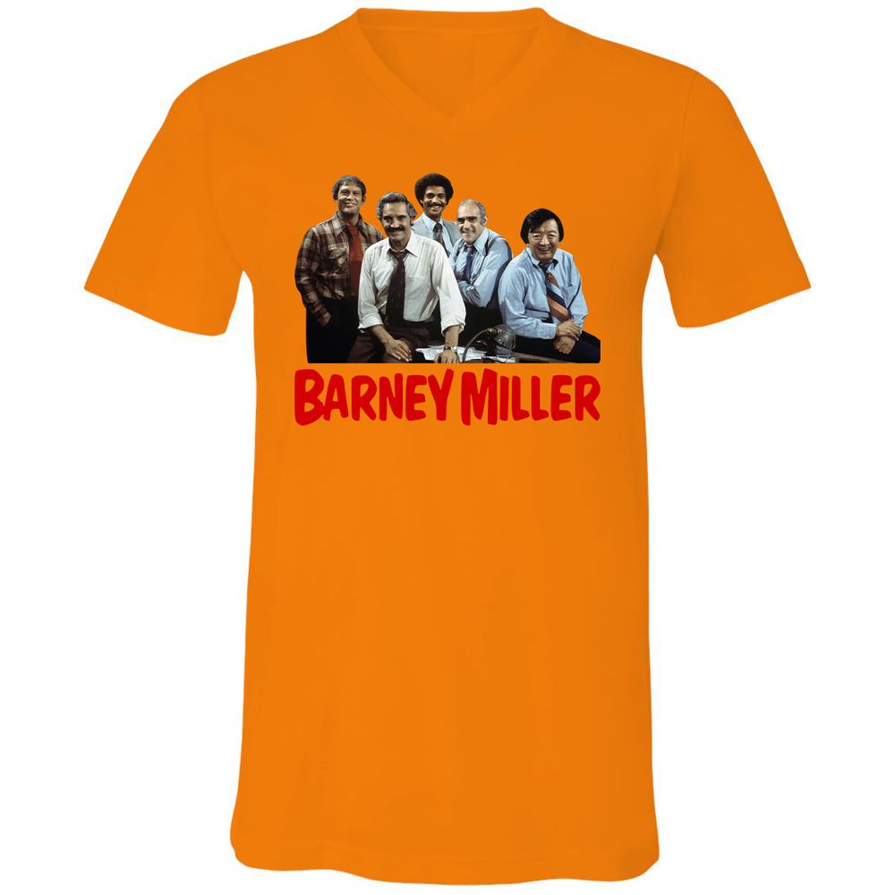 Unisex V-Neck T-Shirt - NRVCUBLT - Orange - 11
