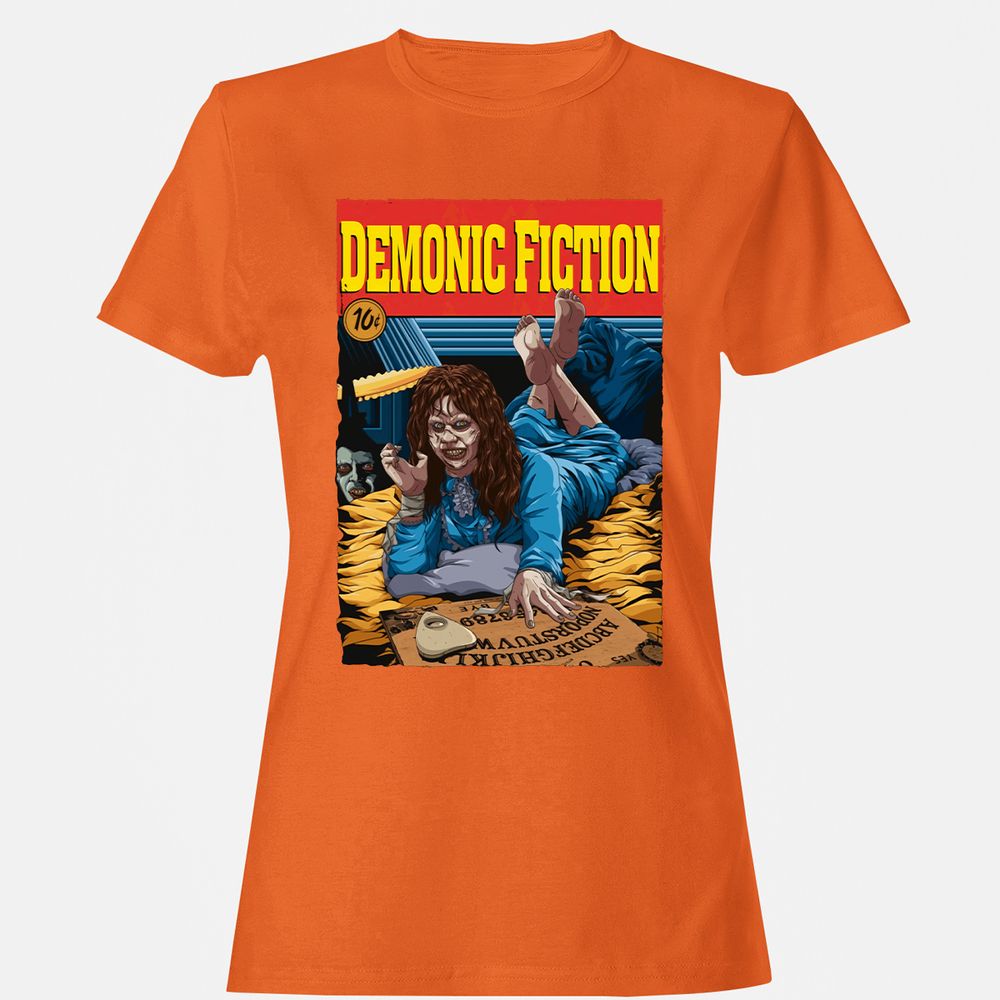 Women's T-Shirt - Q9YYLHJE - Orange - 11