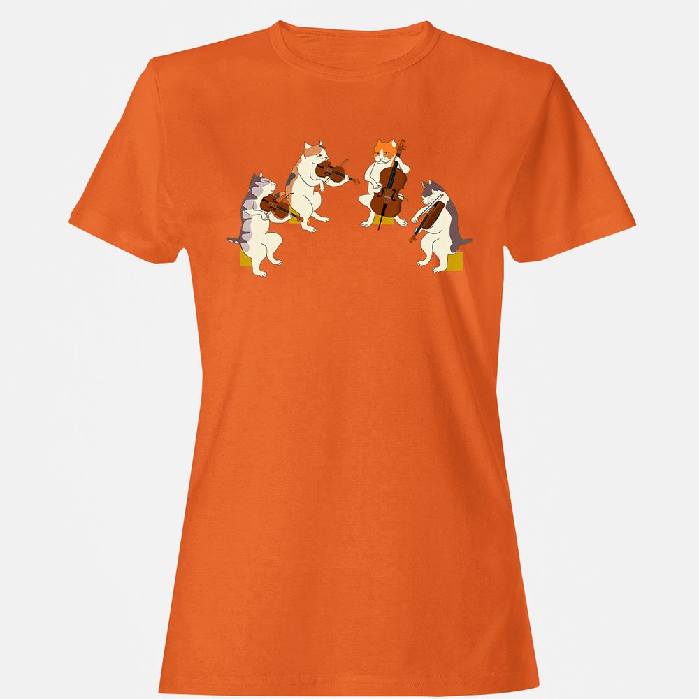 Women's T-Shirt - C6UCXYAK - Orange - 11
