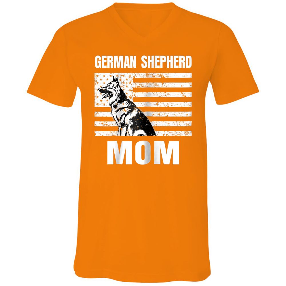 Unisex V-Neck T-Shirt - HZMVDJ22 - Orange - 11