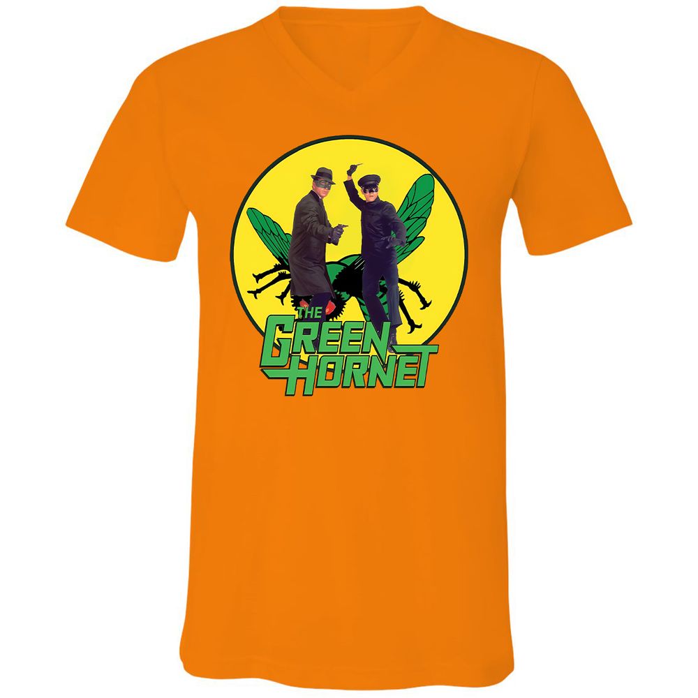 Unisex V-Neck T-Shirt - NBP9XWS9 - Orange - 11