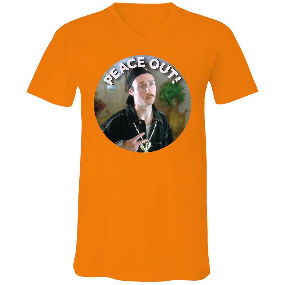 Unisex V-Neck T-Shirt - UNNGUHVA - Orange - 11