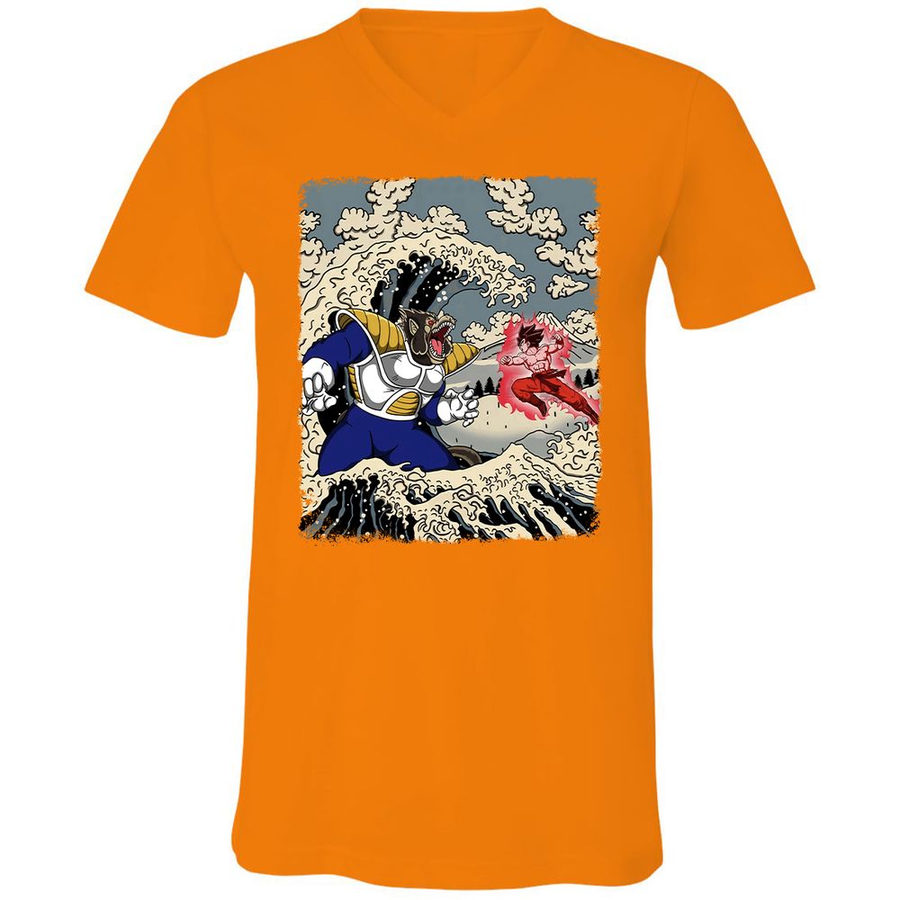 Unisex V-Neck T-Shirt - 9PRUS685 - Orange - 11