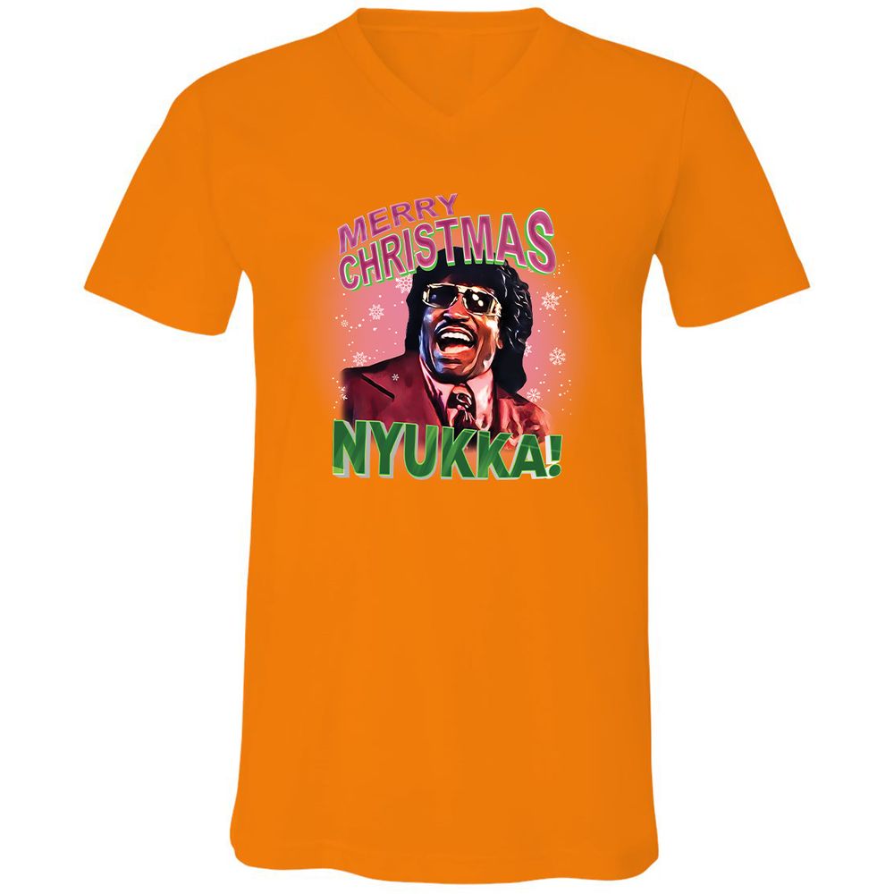Unisex V-Neck T-Shirt - 5Z99X658 - Orange - 11