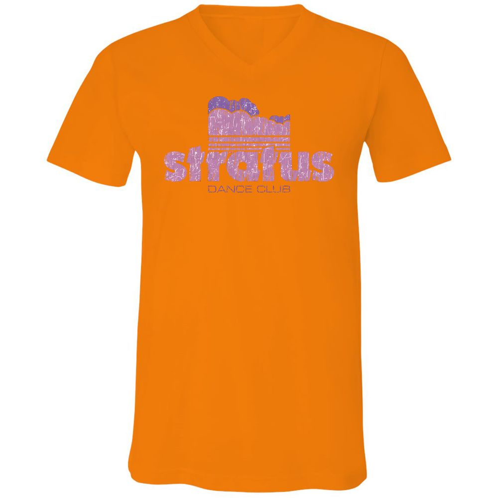 Unisex V-Neck T-Shirt - 8HDRFAG9 - Orange - 11