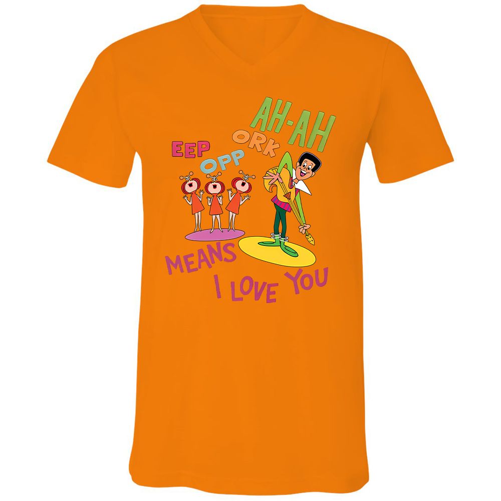 Unisex V-Neck T-Shirt - PMV94T13 - Orange - 11