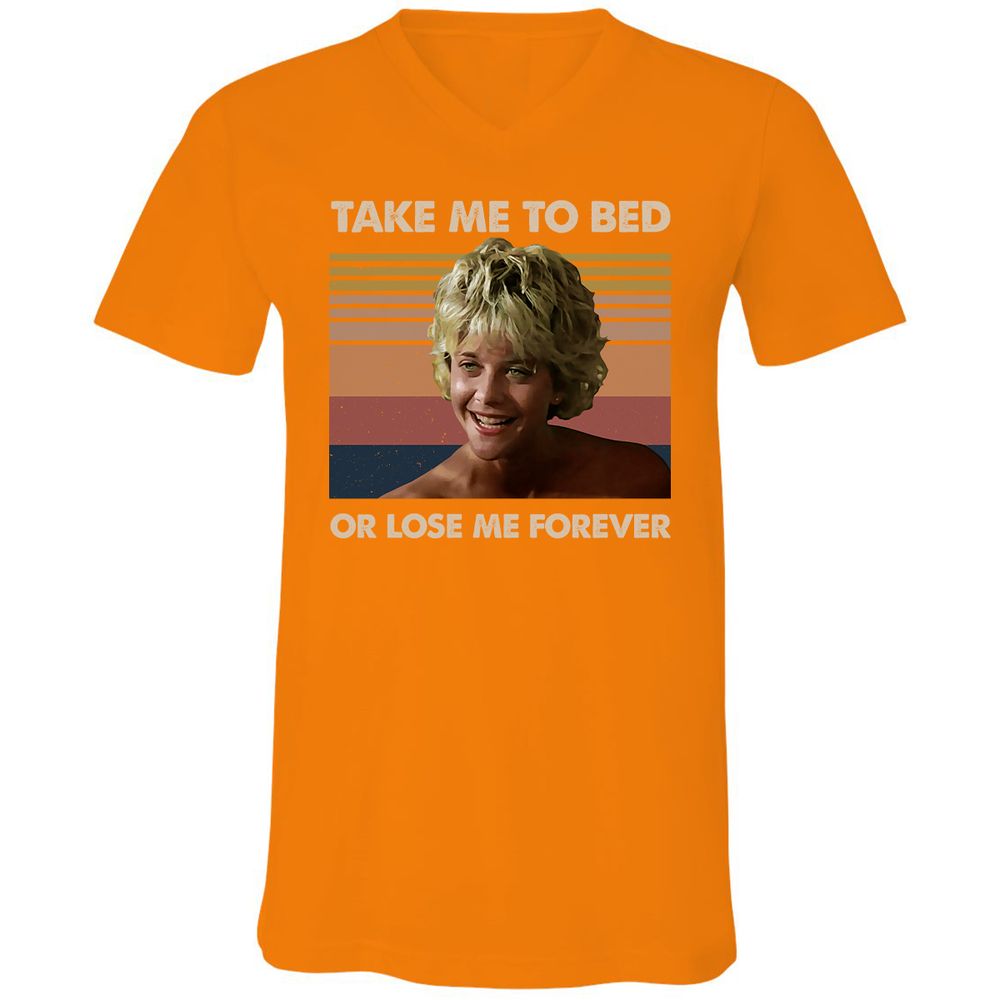 Unisex V-Neck T-Shirt - 5UJFFLUB - Orange - 11