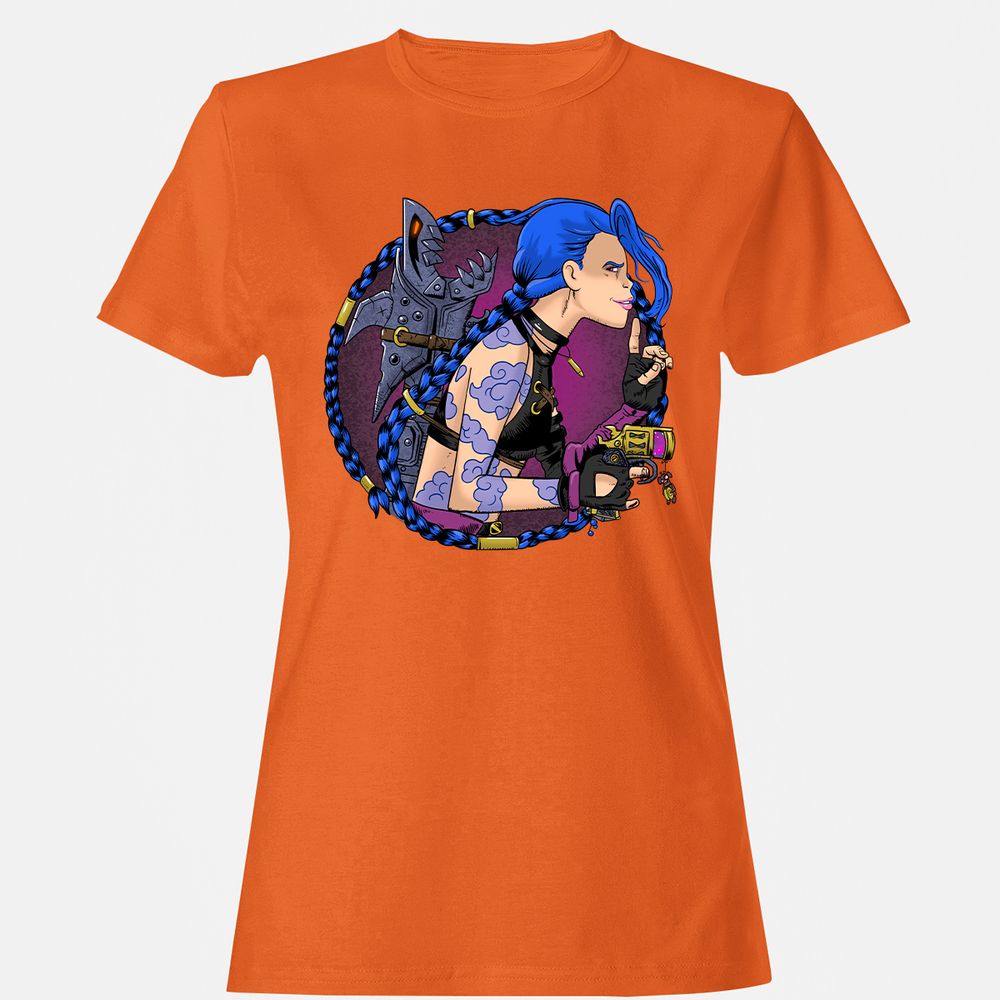 Women's T-Shirt - 1X7HGWCL - Orange - 11